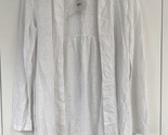 New! J. Jill Love Linen Sweater Sz Small Open Front Cardigan White Thin ... - £27.62 GBP