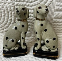 Vintage Japanese Takahashi Dog Bookends Ceramic Sculpture Figurine Dalma... - $120.89
