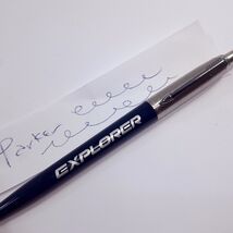 PARKER JOTTER PEN Blue Advertising EXPLORER push clicker ballpoint ball ... - $15.00