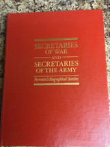 Secretaries of War and Secretaries of the Army:  Portraits &amp; Biographical Sketch - £7.12 GBP