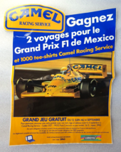Camel Ayrton Senna ✱ Giant Vtg Sticker Advertising Lotus Team Original Rare 1987 - £27.09 GBP