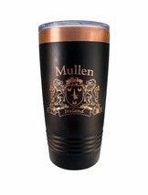 Mullen Irish Coat of Arms Black Travel Mug - £22.11 GBP