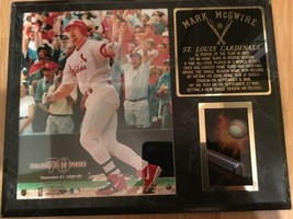 Mark McGwire -ST. Louis Cardinals Limited Edition Plaque 9/27/1988 Busch Stadium - $89.99