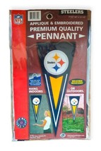 NEW Pittsburgh Steelers Pennant 34&quot;x13 1/2&quot; NFL Flag Decorative Indoor O... - £15.69 GBP