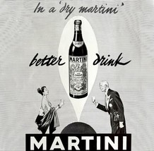 Martini And Rossi Dry Vermouth Secco 1955 Advertisement Distillery UK DWII2 - £31.46 GBP