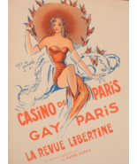 Casino de Paris Gay Paris Revue Libertine Henri Varna 16 Pg Program - $858.55 MXN