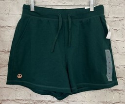 Old Navy Shorts Women M Vintage Extra High Rise Green 3” Inseam Drawstri... - £20.32 GBP