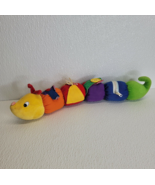Rare Vtg. Baby Gund Tinkle Crinkle Caterpillar Toy Plush Rattle Worm But... - $23.16