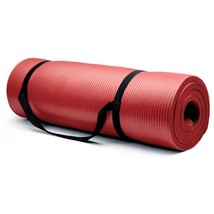 Extra Thick (3/4in) Yoga Mat - Red - £32.91 GBP