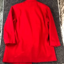 VTG Mackintosh Red Pea Coat Women&#39;s 16 100% Wool Double Breasted Made USA NWT - £55.55 GBP