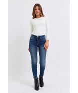 Judy Blue Full Size Mid-Rise Waist Skinny Jeans with Pockets - $62.00