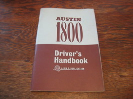 Austin 1800 Drivers Handbook AKD 4140 BMC Co Ltd Austin Motor Co Ltd. - $10.68