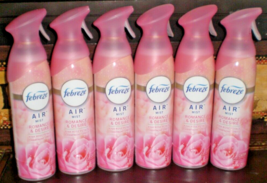 (6) Febreze Air Room Freshener Sprays Romance &amp; Desire 8.8 Oz Each Spray Bottle - £30.45 GBP