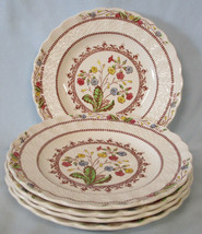 Spode Cowslip s713 Bread Plate 6 1/2&quot;, Set of 5, Older Back Stamp - $45.43