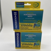 (2) Preparation H Flushable Medicated Hemorrhoid Wipes Max Strength Reli... - $10.99