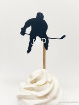Hockey cupcake topper, hockey party, hockey birthday, hockey toppers, ic... - $135.86 MXN