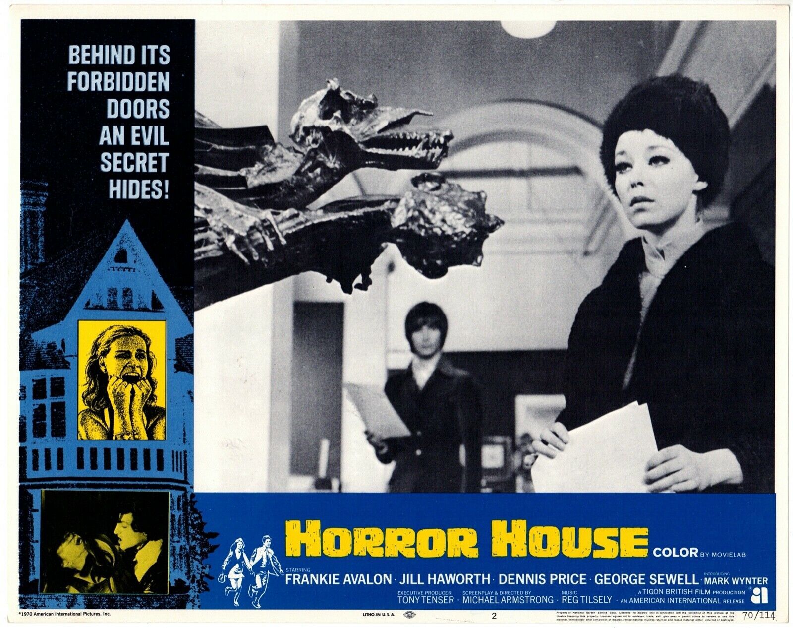 *HORROR HOUSE (1969) Teenagers Killed One-By-One Frankie Avalon, Jill Ha... - $50.00