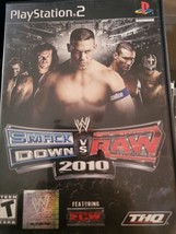 WWE SmackDown vs. Raw 2011 PlayStation PS2 Black Label Case &amp; Manual *No Game* - £4.36 GBP