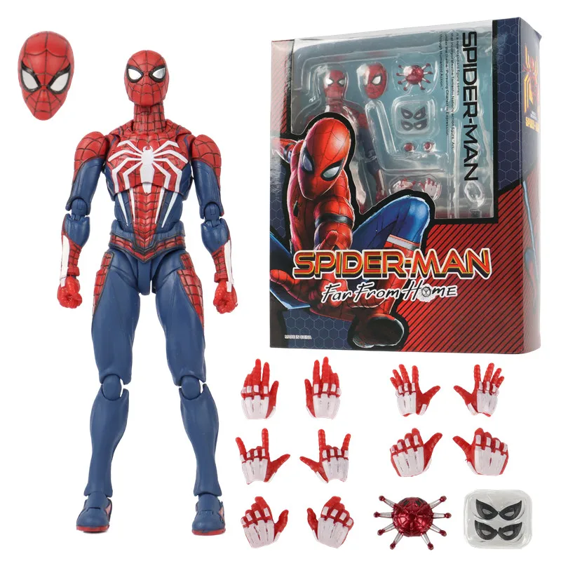 PS4 Spiderman Figure Avengers Spider Man Action Figures Upgrade Suit PS4... - £33.27 GBP