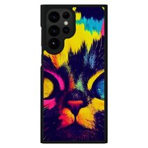 Psychedelic Cat Samsung S22 Ultra Phone Case - Printed Phone Case for Samsung S2 - £19.57 GBP