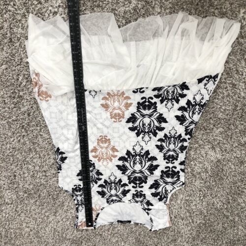lily by firmiana tunic size medium ruffle lace detail hem Sleeveless Scoop Neck Item image 7