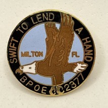 Milton Florida Elks Lodge 2377 BPOE Benevolent Protective Order Enamel H... - £6.22 GBP