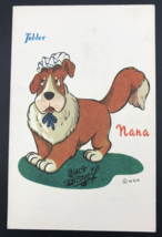Vintage 1950s Walt Disney Tobler Chocolates Nana Postcard Peter Pan France - $18.53