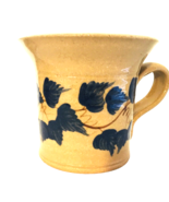 Mill Creek Stoneware Pottery Mug by Pat Fleming Tan w/Green Leaves 10 oz... - £9.22 GBP