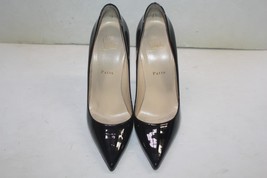 Christian Louboutin So Kate 120 Black Patent Leather Red Bottom Pump Shoes 39.5 - £294.89 GBP
