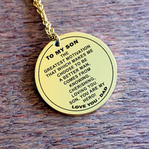 Father and Son Necklace - You are my Hero - Best Gift for Son from Dad - £40.19 GBP+