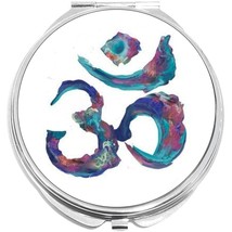 Watercolor Ohm Om Compact with Mirrors - Perfect for your Pocket or Purse - £9.40 GBP