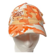 NASCAR #20 Tony Stewart Orange Camo Joe Gibbs Racing Adjustable Hat with... - £14.74 GBP