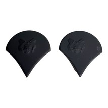 Pair Set US Army Specialist E4 Black Subdued Metal Rank Insignia Pins - £4.50 GBP