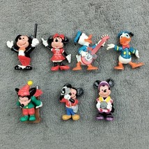Lot Of 7 Vintage Disney PVC Figures Mickey, Minnie, Donald. Made In Hong Kong - £18.39 GBP