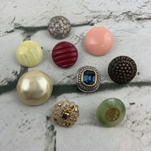 Single Mismatched Earrings Lot Of 9 Clip On Stud Vintage Fashion Jewelry - £11.64 GBP