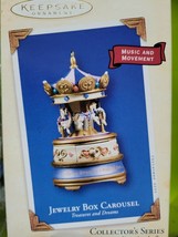 Hallmark Keepsake Ornament Jewelry Box Carousel 2003, Music, Movement - £29.17 GBP