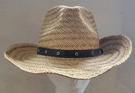 Unisex Wilcor Outlaws with Attitudes 100% Straw Cowboy Hat Garden Boho Sun - £14.98 GBP