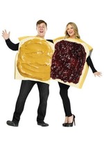 FUN WORLD PEANUT BUTTER &amp; JELLY HALLOWEEN COUPLE&#39;S COSTUME ADULT SIZE ST... - $890.62 MXN