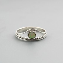 925 Sterling Silver Abalone Shell Gemstone Handmade Ring Women Party Wear Gift - £21.24 GBP