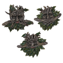 Large Nature Spirit God Celtic Greenman See Hear Speak No Evil Wall Deco... - $82.99