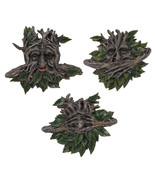 Large Nature Spirit God Celtic Greenman See Hear Speak No Evil Wall Deco... - $113.45 CAD