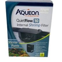 Aqueon QuietFlow Internal Shrimp Filter for aquariums 10 Gallons - £15.52 GBP