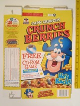 Mt Quaker Cereal Box 2000 Cap&#39;n Crunch&#39;s Crunch Berries Volcanica Z107-9 - £21.27 GBP