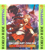 Sword Art Online Movie Collection 5 in 1 Anime DVD Boxset (3 Movies + 2 ... - $28.89