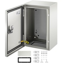VEVOR NEMA Steel Enclosure ,12 x 8 x 6'' NEMA 4X Steel Electrical Box, IP66 Wate - $114.49