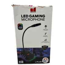 Monster LED Gaming Microphone USB Flexible Gooseneck Desktop Mic For PC ... - $17.10