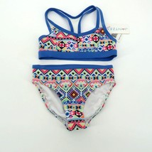 Jantzen Southwest Sport Little Girls Bikini 5 UPF 50+ Blue Pink NWT $48 - $13.86
