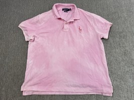 Ralph Lauren Pink Pony Polo Shirt Womens XL Tie Dye Breast Cancer Awaren... - $74.24
