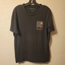 Aeropostale Men&#39;s Black Mountain Graphic T-Shirt Size Large - £9.43 GBP