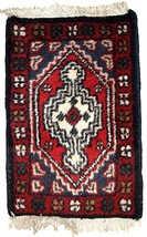 Handmade vintage Oriental rug 1.2&#39; x 1.8&#39; (38cm x 56cm) 1970s - 1C612 - $5,535.19 MXN